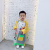 เสื้อกันฝนเด็ก ขยายด้านหลังสำหรับสะพายกระเป๋า