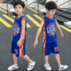 ชุดกีฬาเด็กโต ชุดบาสเด็ก LEGAUE สีฟ้า