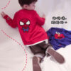 เสื้อกันหนาวเด็ก เสื้อไหมพรม แขนยาว ลาย กัปตัน สีน้ำเงิน