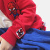 เสื้อกันหนาวเด็ก เสื้อไหมพรม แขนยาว ลาย กัปตัน สีน้ำเงิน
